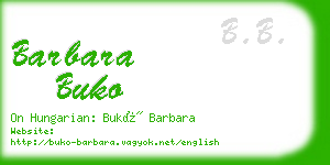 barbara buko business card